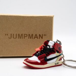 Mini Llavero Zapatilla Nike Air Jordan 1 Off White Chicago