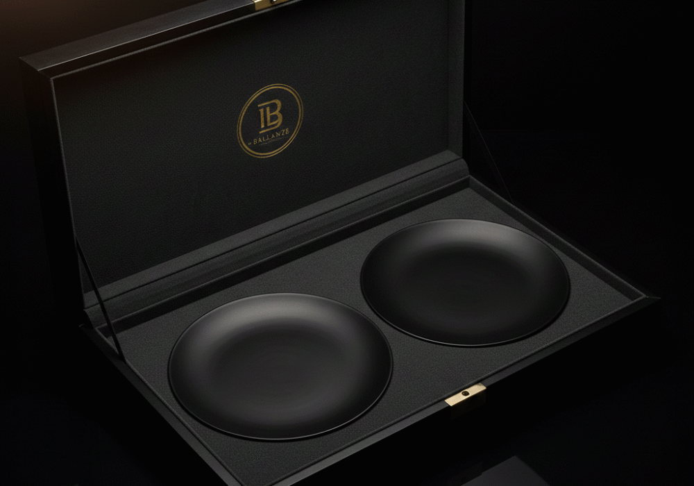 set de 2 platos llanos colección signature