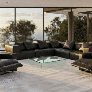 Sofá Modular Milano en Cuero Premium con Butacas Reclinables
