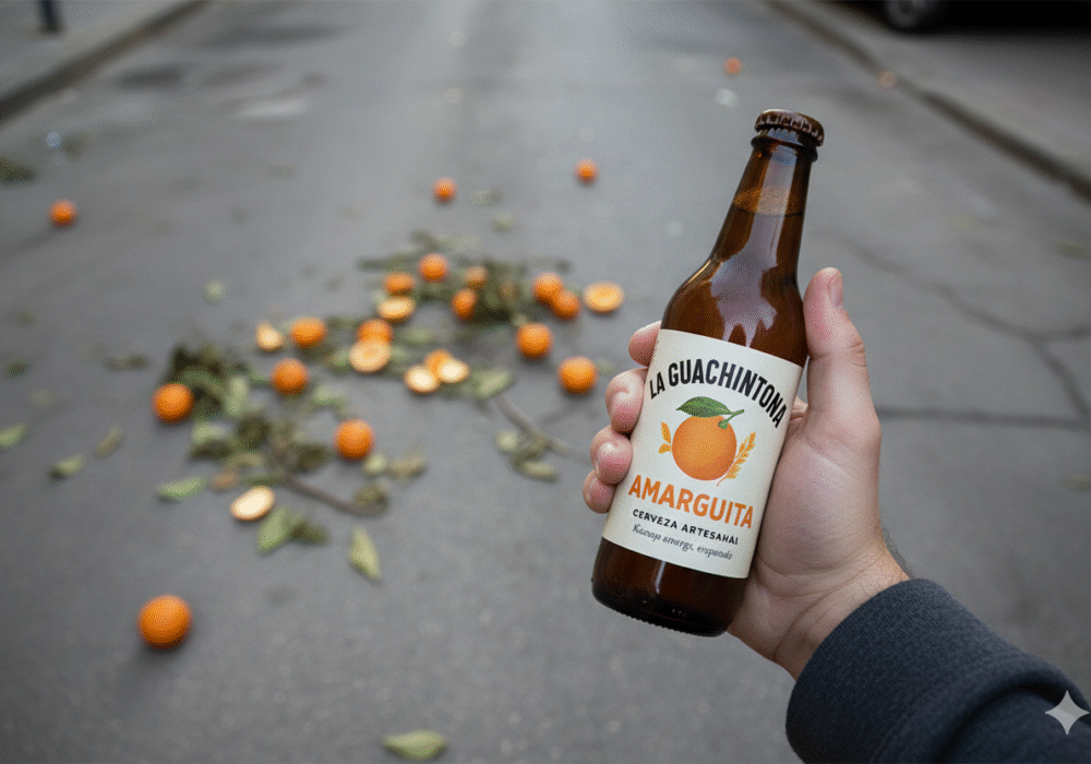 cerveza artesanal sabor naranja