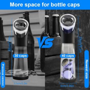 Abrebotellas con Recogedor de Chapas, Abridor de Botellas con Palanca, Regalo Hombre Práctico para Papá, Esposo y Amigos, Ideal para Cocina, Bar y Exteriores